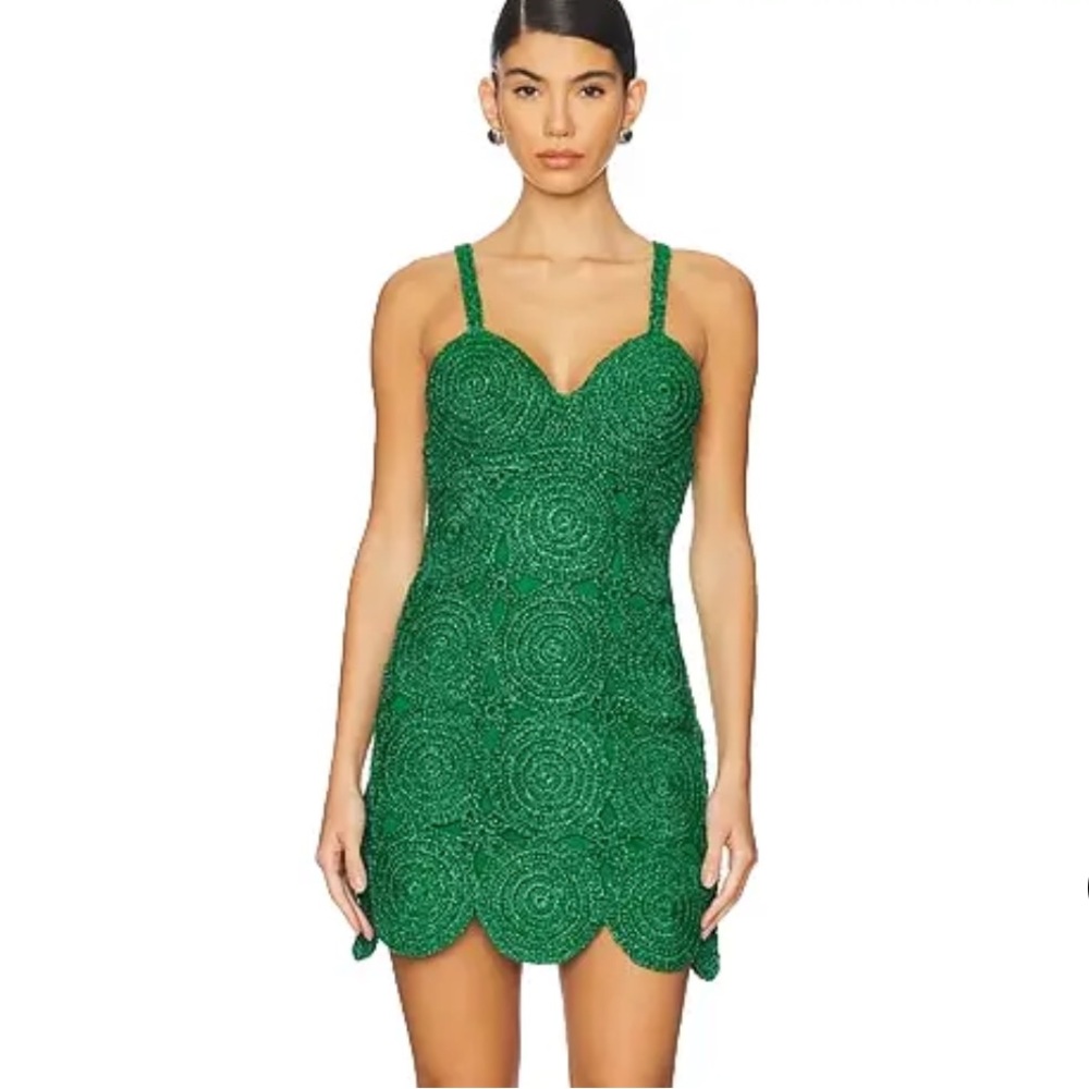 Simon Miller Vibrant Green Mini Dress